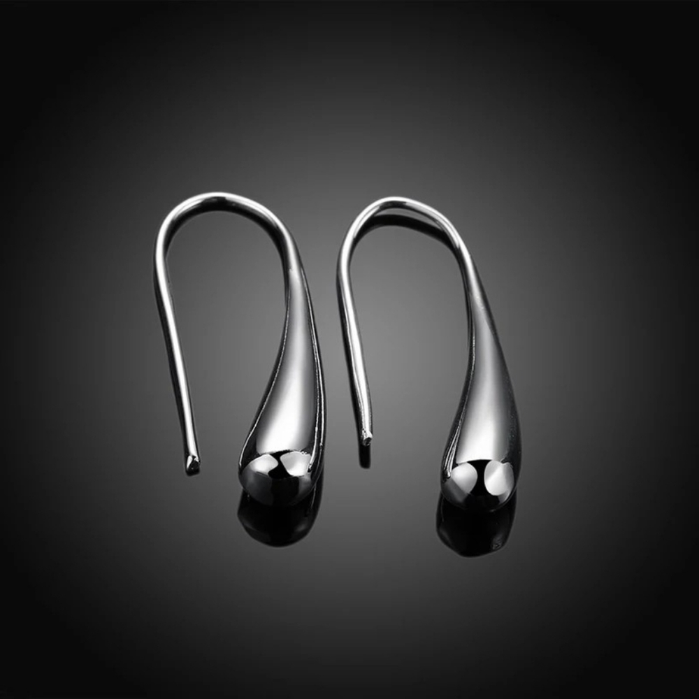 ♡♡Silver plated Earring Jewelry Teardrop earrings - Picture 5 of 5